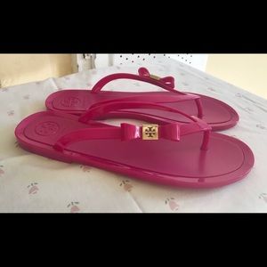 Tory Burch Michaela Bow Jelly Flip Flops